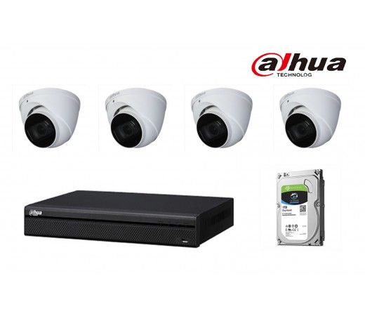 Dahua 6MP HDCVI cameras package with installation